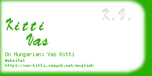 kitti vas business card